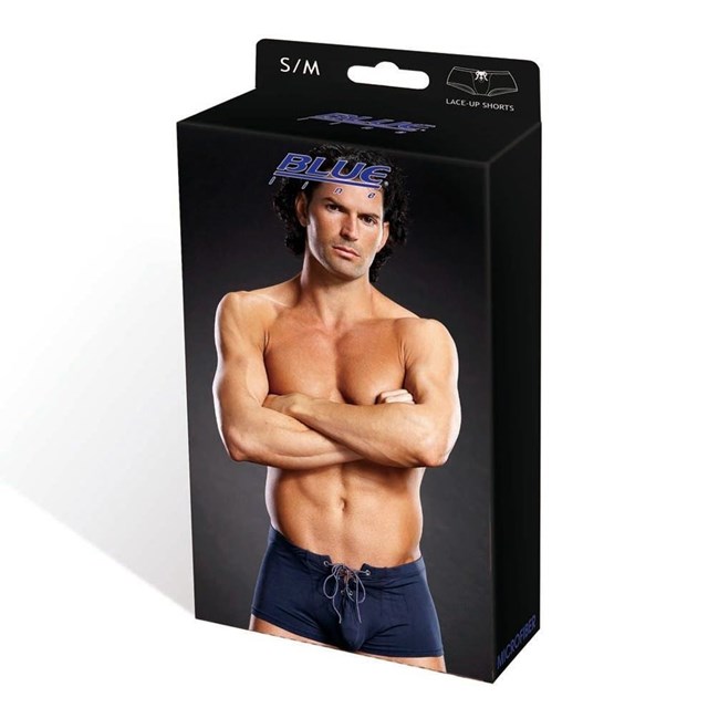 Performance Microfiber Lace-Up Trunk - Blue