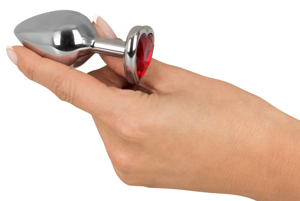 Aluminium Butt Plug with a Decorative Gem Aluminium Butt Plug with a Decorative Gem