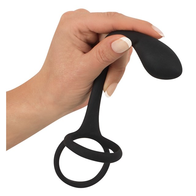 Cock & Ball Ring with Buttplug