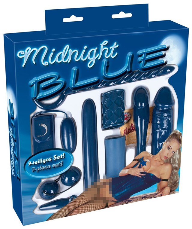 Midnight Blue 9-osainen Seksilelu setti