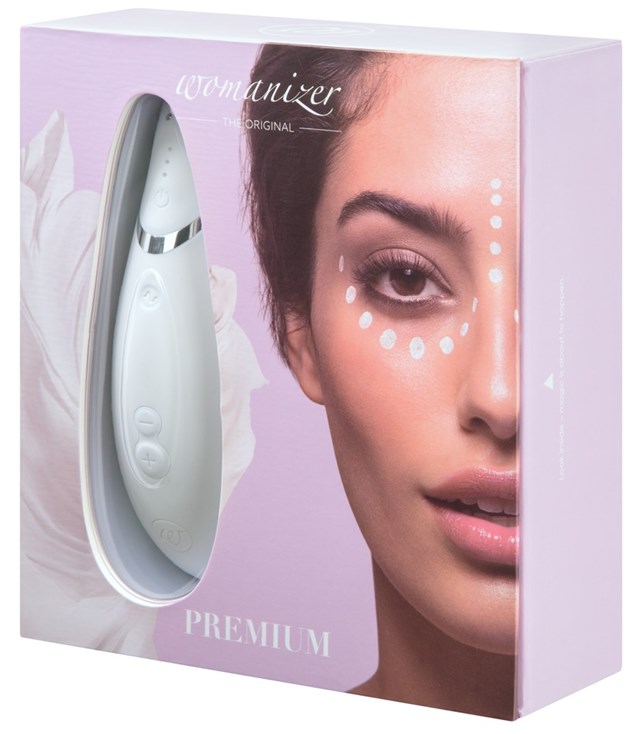 Womanizer Premium Klitorisstimulaattori - White/Chrome