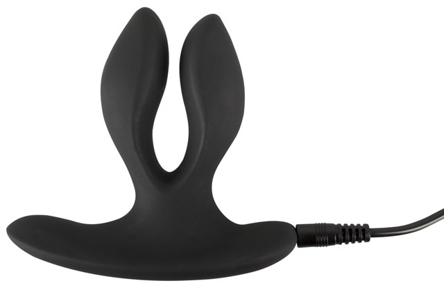 Vibrating Expander Butt Plug - Musta