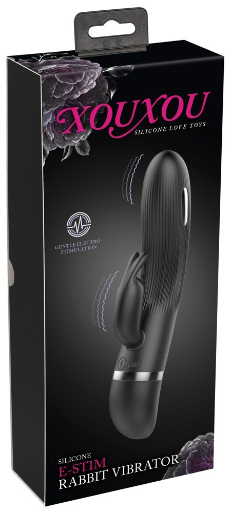 E-stim Rabbit Vibrator - Black