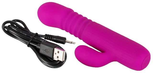 Thrusting Rabbit Vibrator - Purple