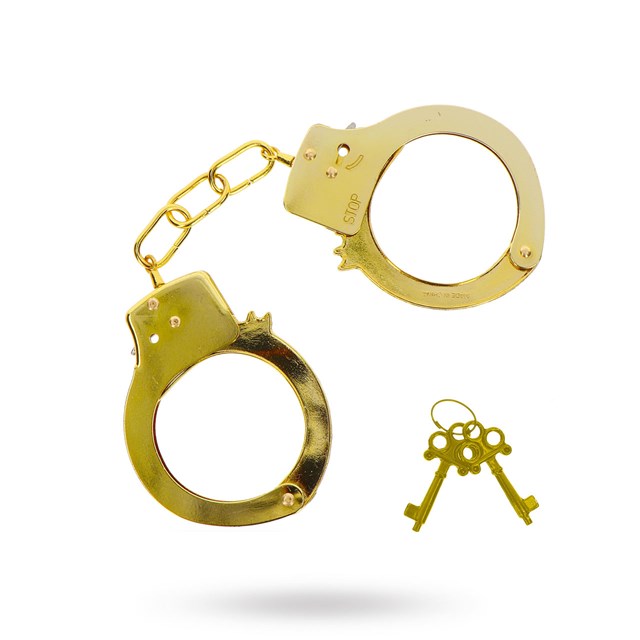 METAL HANDCUFFS - GOLD