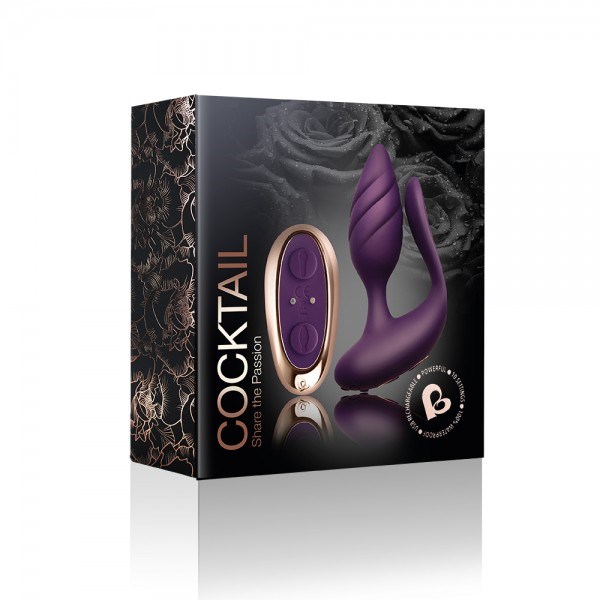 Cocktail Dual Motor Couples Toy - Purple