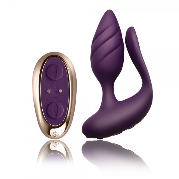 Cocktail Dual Motor Couples Toy - Purple