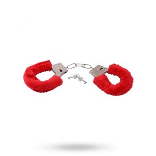 Toyz4lovers Furry Handcuffs Red