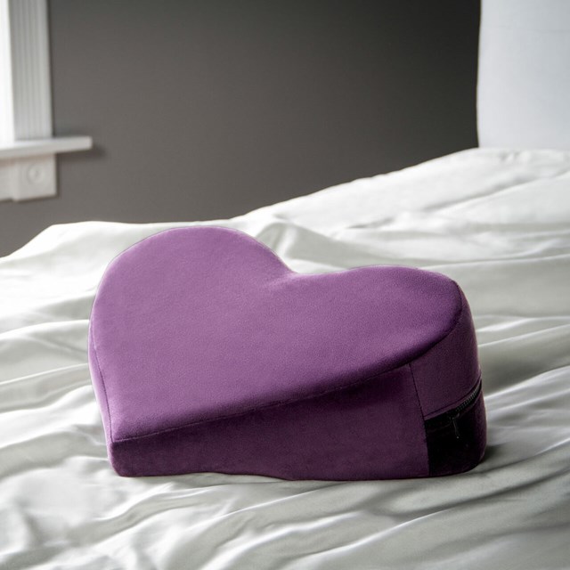 Heart Wedge Sex Pillow - Plum