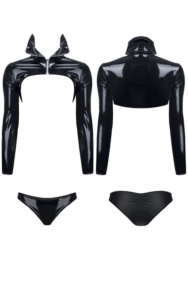 Nora - Seksikäs minitakki & stringit