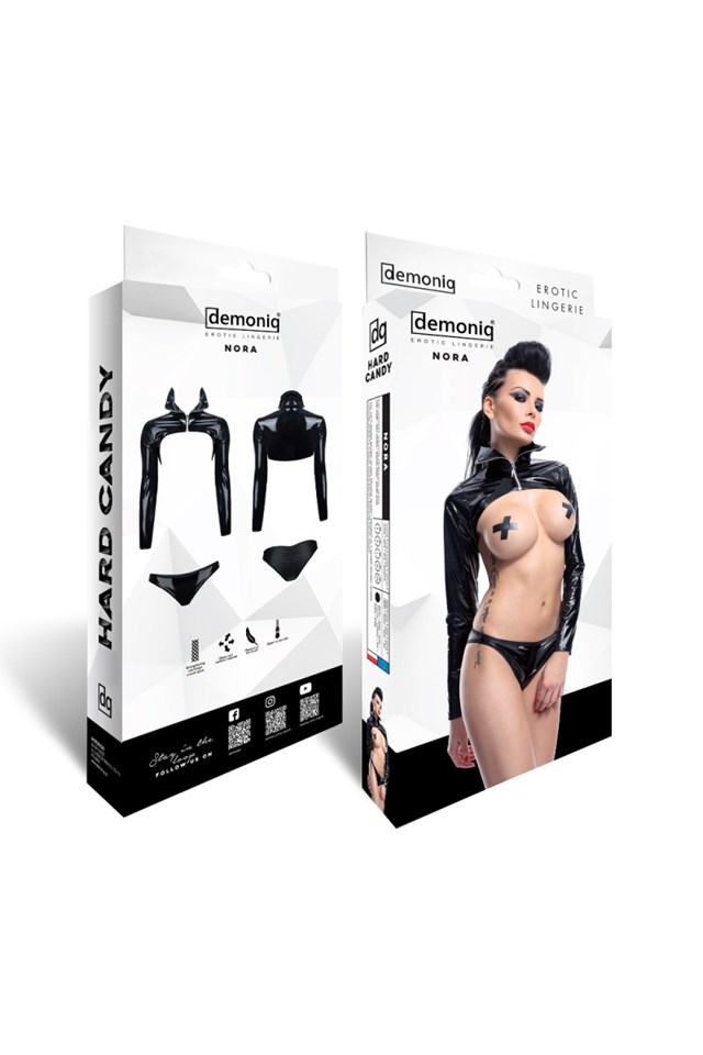 Nora - Seksikäs minitakki & stringit