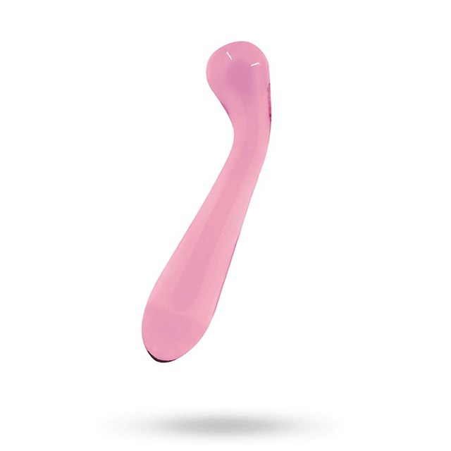 Crystal Glass G-Spot Wand Pink