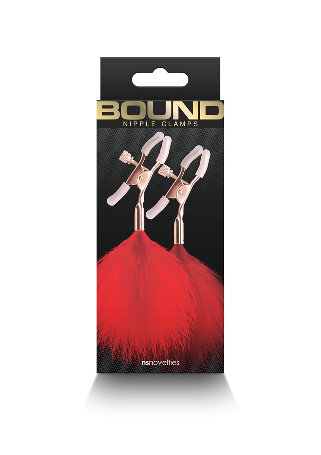 BOUND NIPPLE CLAMPS - RED