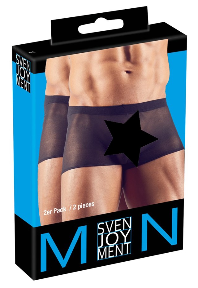 Bokserit - 2-pack - Musta