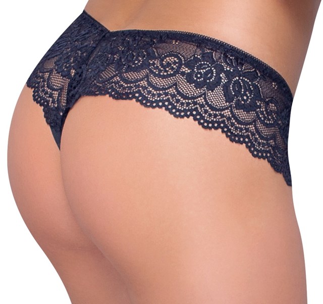 Soft Lace Briefs Black