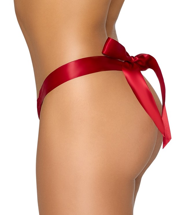 Red Thong with bow