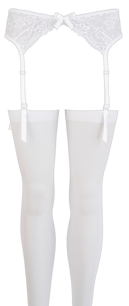 White Suspender Set