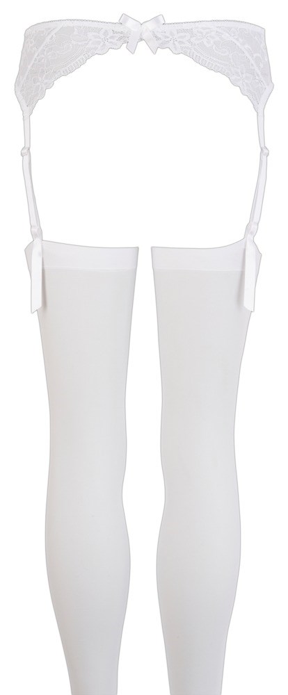 White Suspender Set