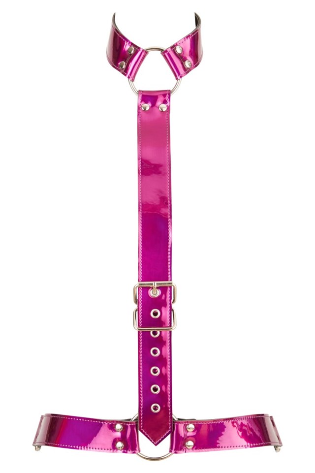 Designer Metallic Fuschia Body Harness