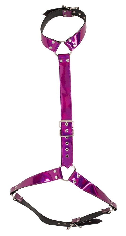 Designer Metallic Fuschia Body Harness