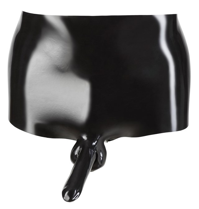 Latexbokserit ja penishylsy