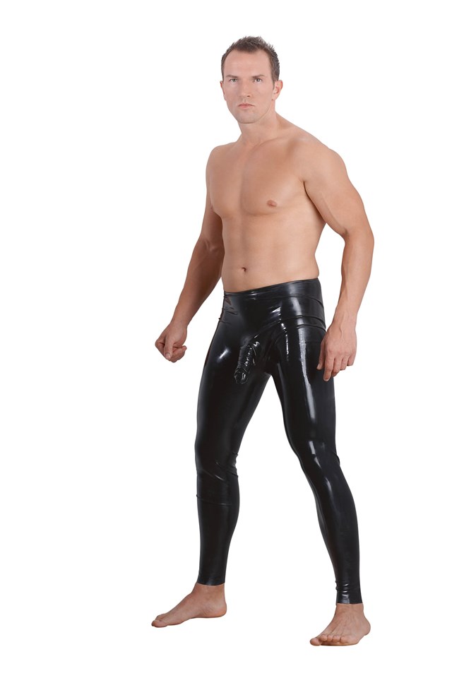 Latex Legginsit penisjatkeella