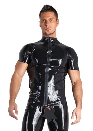 Latex T-paita Vetoketjulla