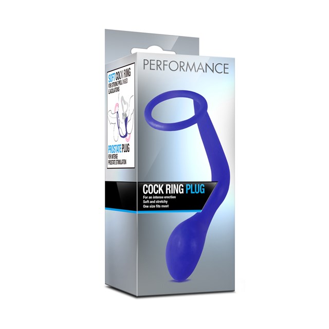 Performance Indigo - Analplugg med Penisring