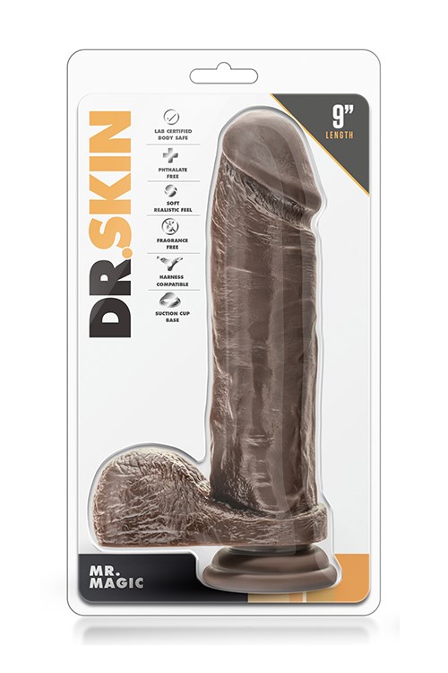 DR. SKIN MR. MAGIC - Dildo kiveksillä 18.5 cm