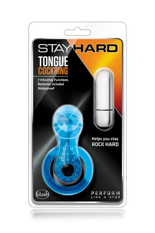 Stay Hard Tongue Sininen Penisrengas