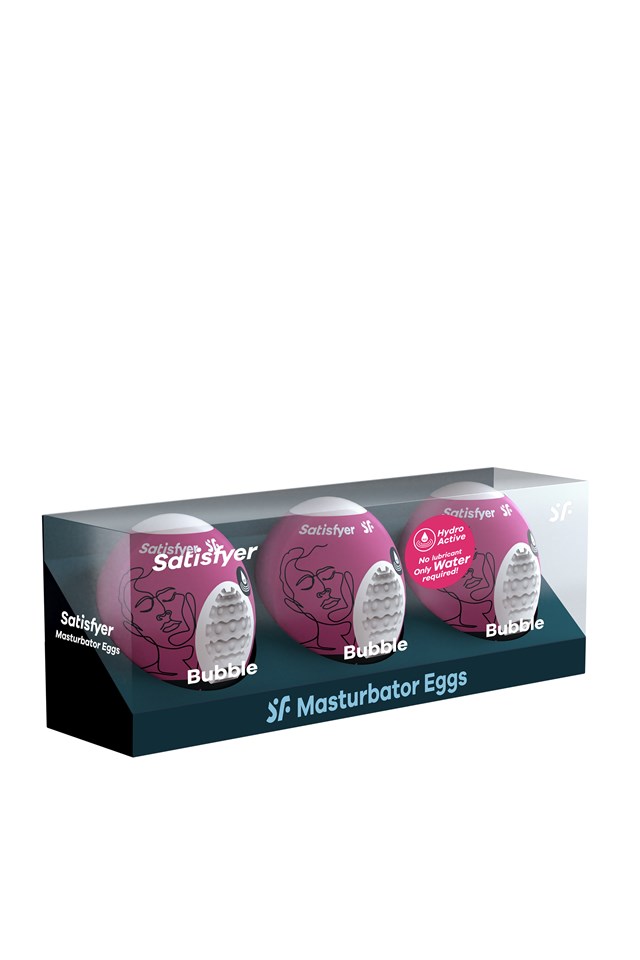 MASTURBATOR EGG BUBBLE 3-PCS