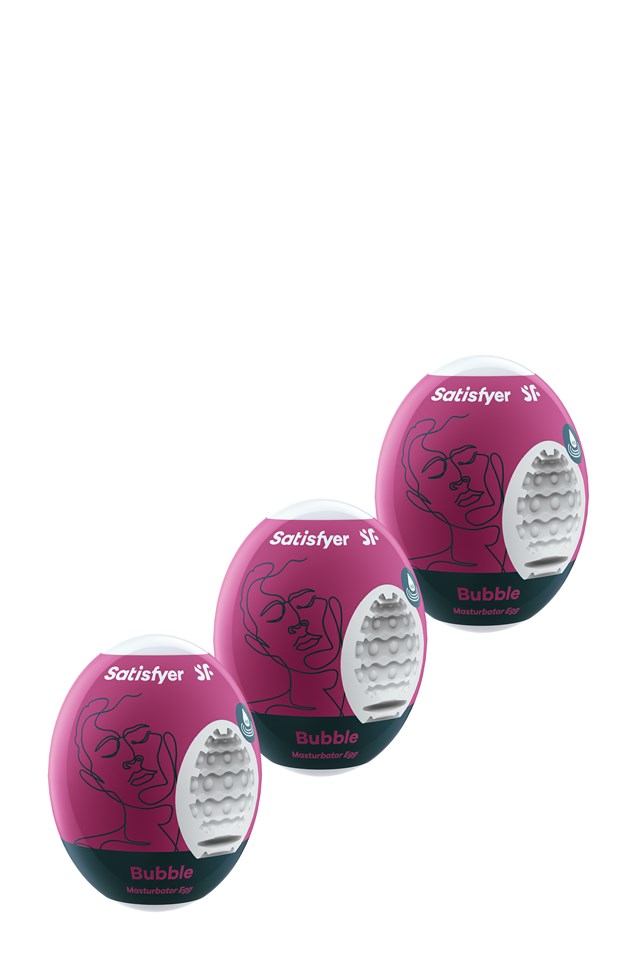 MASTURBATOR EGG BUBBLE 3-PCS