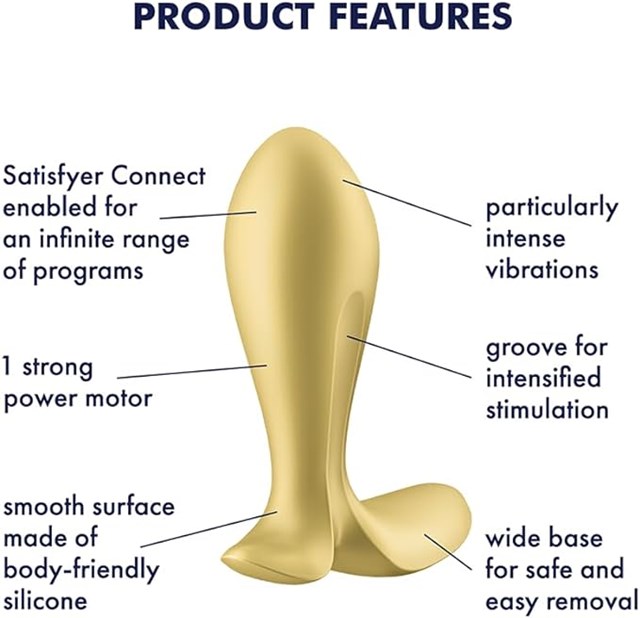 SATISFYER INTENSITY PLUG - gold