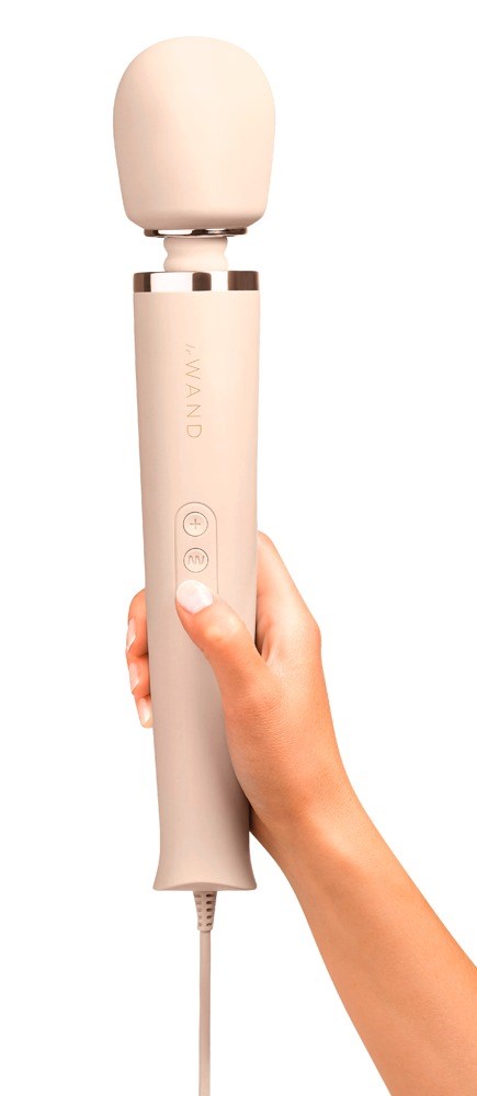 Powerful Plug-In Vibrating Massager - White