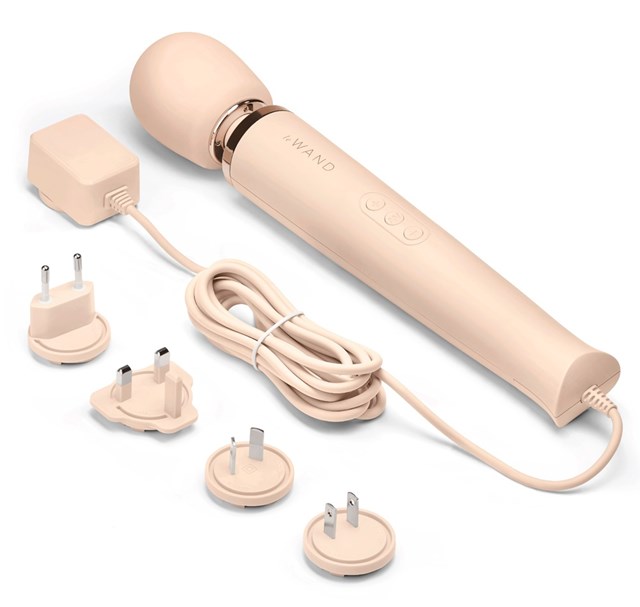 Powerful Plug-In Vibrating Massager - White