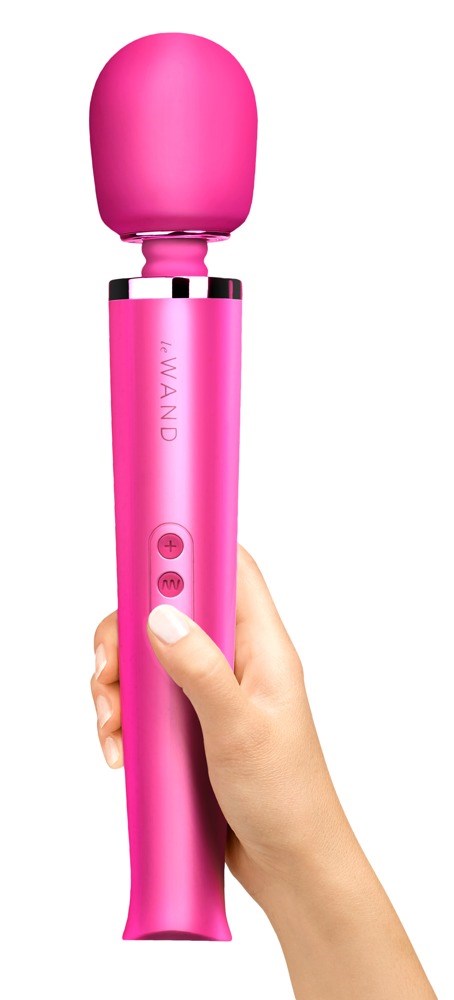 Powerful Plug-In Vibrating Massager - Pink