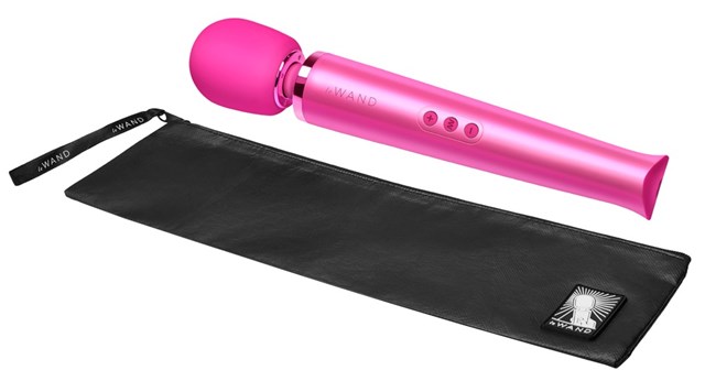 Powerful Plug-In Vibrating Massager - Pink