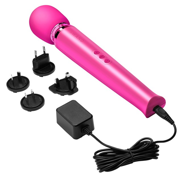 Powerful Plug-In Vibrating Massager - Pink