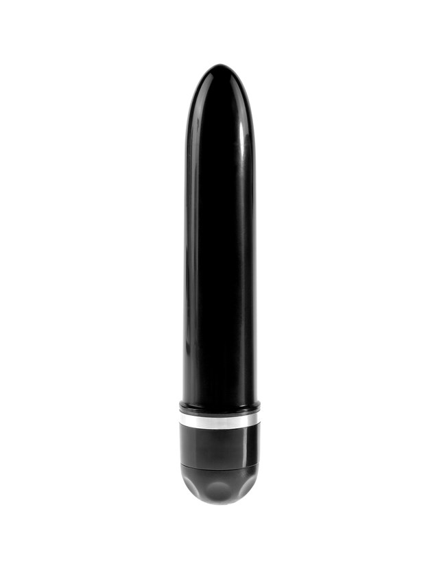 Stiffy Värisevä Dildo 18.5 cm - Musta