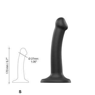 Taivutettava Dual Density Dildo Pieni - 17 Cm