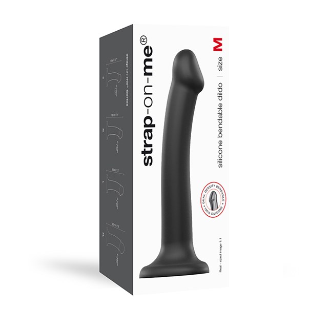 Taivutettava Dual Density Dildo Medium - 18 cm