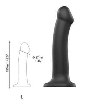 Taivutettava Dual Density Dildo Suuri - 19 Cm