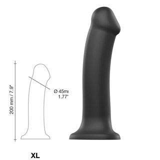 Taivutettava Dual Density Dildo Xl - 20 Cm