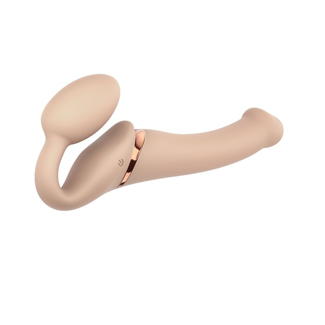 Värisevä taivutettava dildo - Vaalea Medium