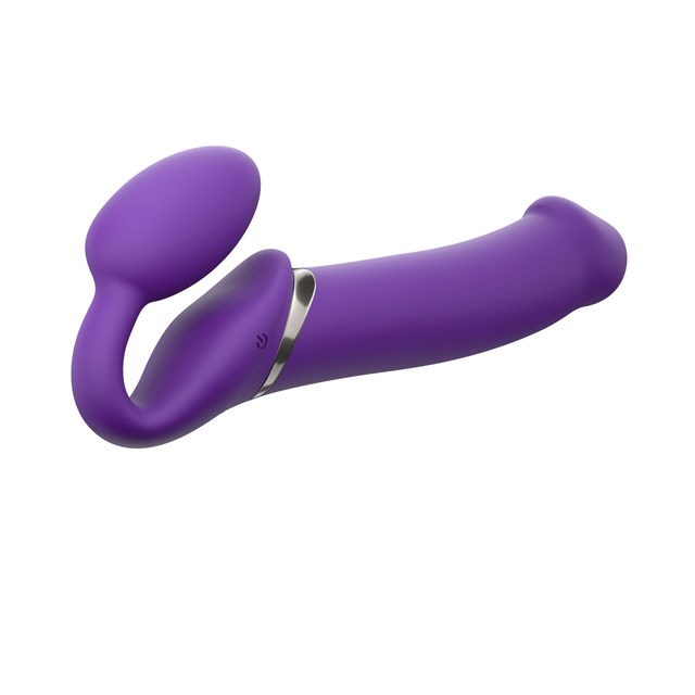 Värisevä taivutettava dildo - violetti XL