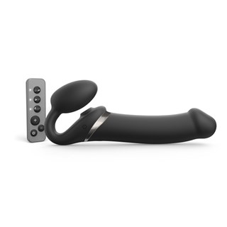 Multi Orgasm Bendable Strap-on - Xl - Black