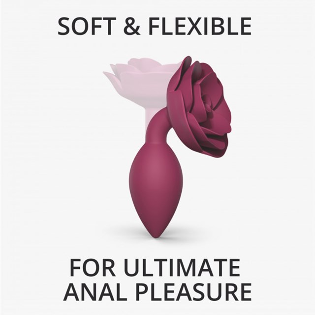 OPEN ROSES BUTTPLUG SIZE M - PLUM STAR