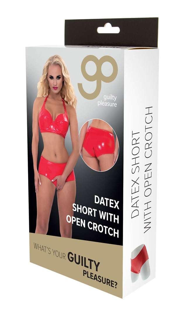HAAROISTA AVOIMET DATEX SHORTSIT - PUNAINEN