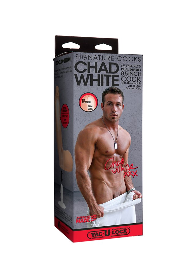 Chad White 22cm Ultraskyn Vac-U-Lock Dildo
