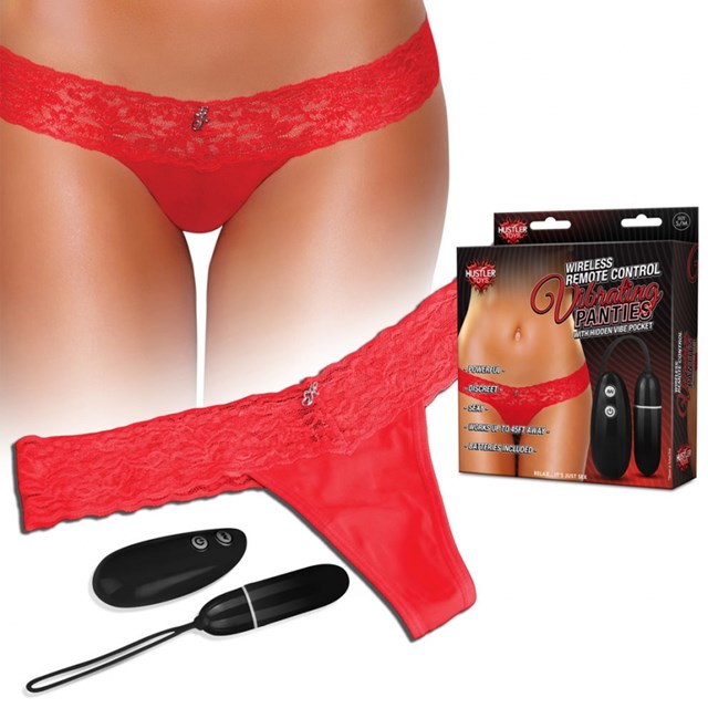 Wireless Remote Control Vibrating Red Panties
